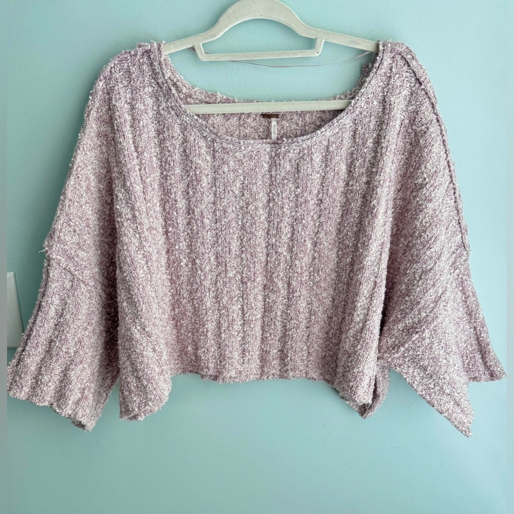 Free People Good Day Pullover in the color pink/purple